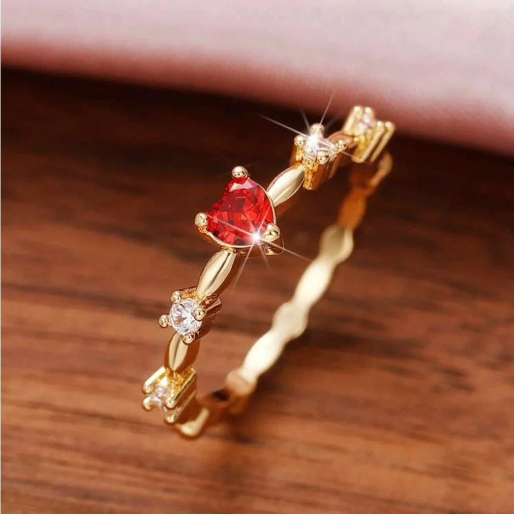 NWT Red Heart ❤️ Ring - Picture 2 of 7
